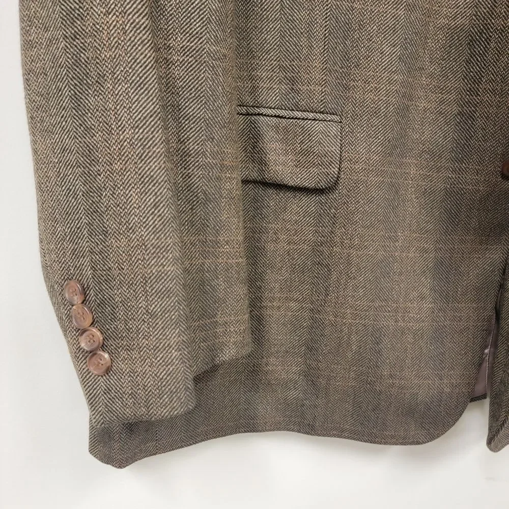Ralph Lauren Lambswool 2 Button Blazer Herringbone 48R